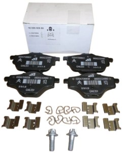 Hintere Bremsbeläge Citroen Peugeot 1609000980 Neu Original OE