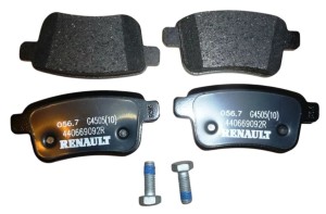 Hintere Bremsbeläge Renault Kangoo II 440604876R Neu Original OE