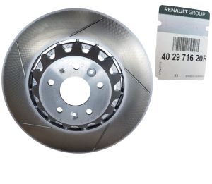 Renault Megane IV Bremsscheibe vorne links (geschlitzt) 402971620R Neu Original OE