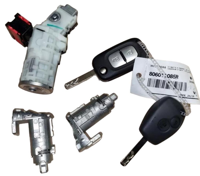 Stacyjka + 2 Kluczyki + 2 Wkładki Renault 7701210033 IDEALPARTS.PL