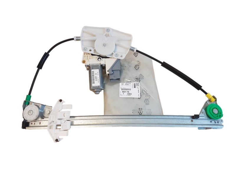 MECHANIZM SZYBY PEUGEOT 406 LEWY PRZÓD 9221F6 NOWY ORYGINAŁ OE IDEALPARTS.PL